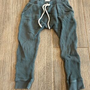 Jamie Kay Teal Waffle Knit Joggers